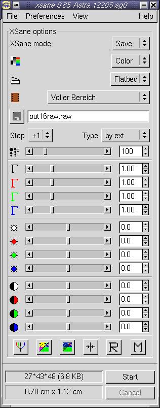 XSane-main-window