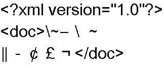 0x5C(YEN SIGN), 0x7E(OVERLINE), 0x815C(FULLWIDTH EM DASH), 0x815F(REVERSE SOLIDUS), 0x8160(WAVE DASH), 0x8161(DOUBLEVERTICAL LINE), 0x817C(MINUS SIGN), 0x8191(CENT SIGN), 0x8192(POUND SIGN), and 0x81CA(NOT SIGN).
