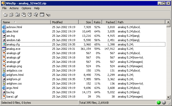 Open the downloaded zip archive using a decompression utility.